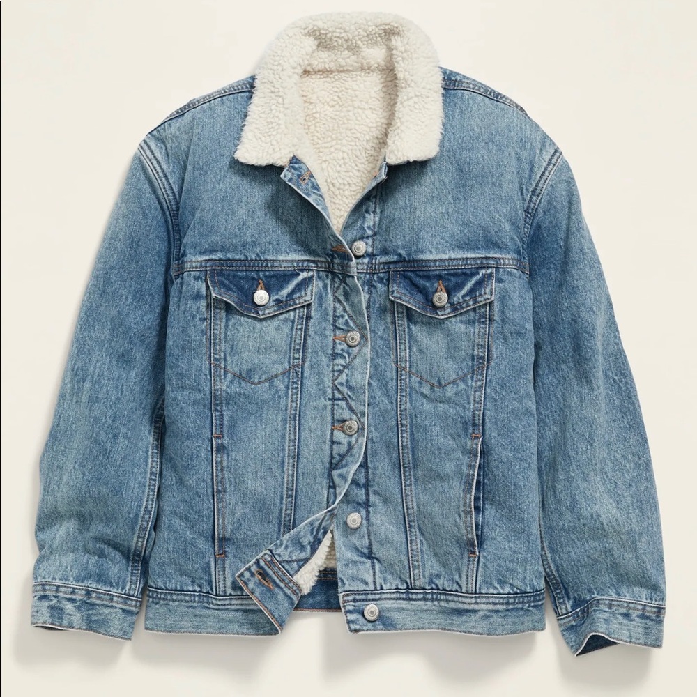 Oversized jean jacket
